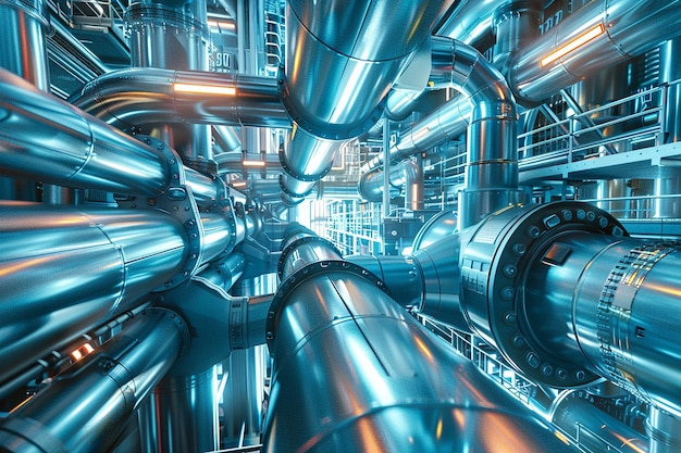 Zukunftsindustrien 3D-Bilder Konzept der industriellen Technologie