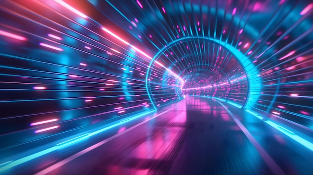 Zukunftsorientierte Neon-Tunnelbeleuchtung