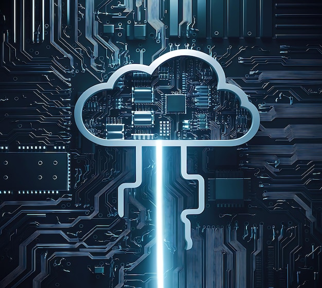 Zukunftsorientiertes Cloud-Computing-Technologie-Konzept