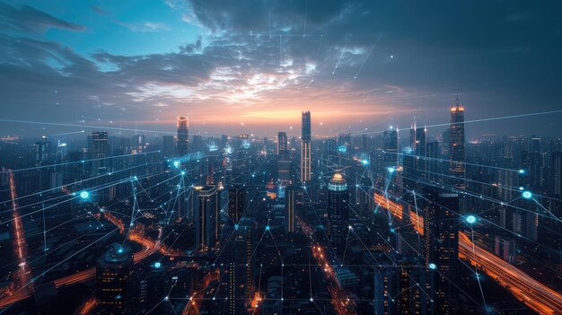 Zukunftsorientiertes Smart-City-Netzwerkkonzept