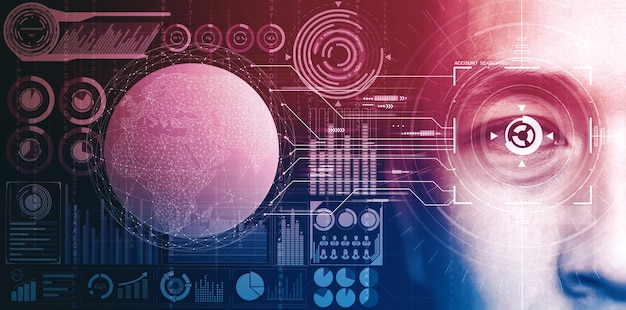 Zukunftssicherheitsdaten durch biometrische Augenscanner