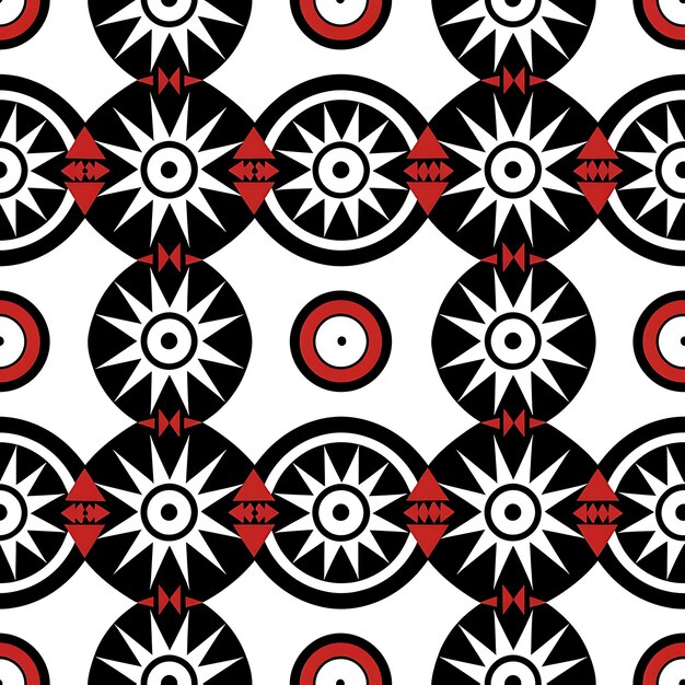 Foto zulu beadwork pattern criado com formas geométricas e colo seamless tile pattern arte colagem tinta