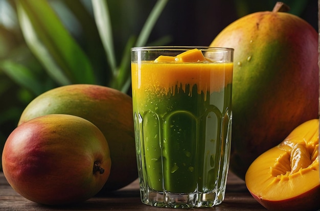 Zumo de mango para el verano