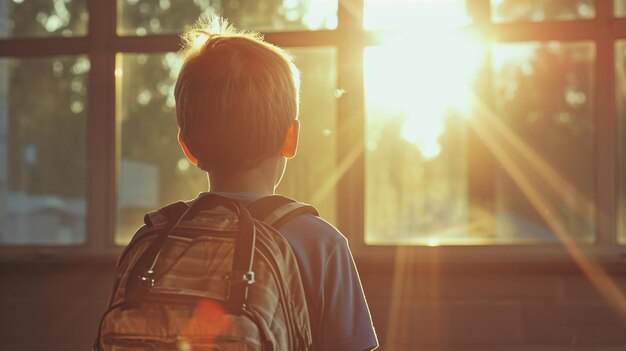 Foto zurück in die schule selektiver fokus generative ki