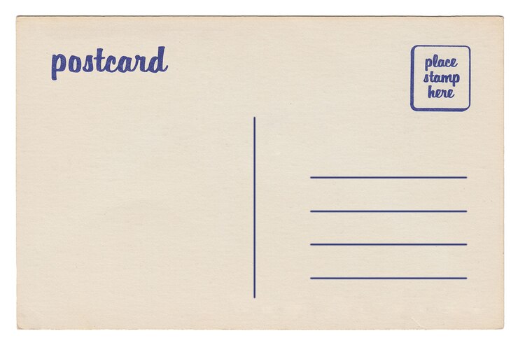 Zurück von der leeren Postkarte der Weinlese