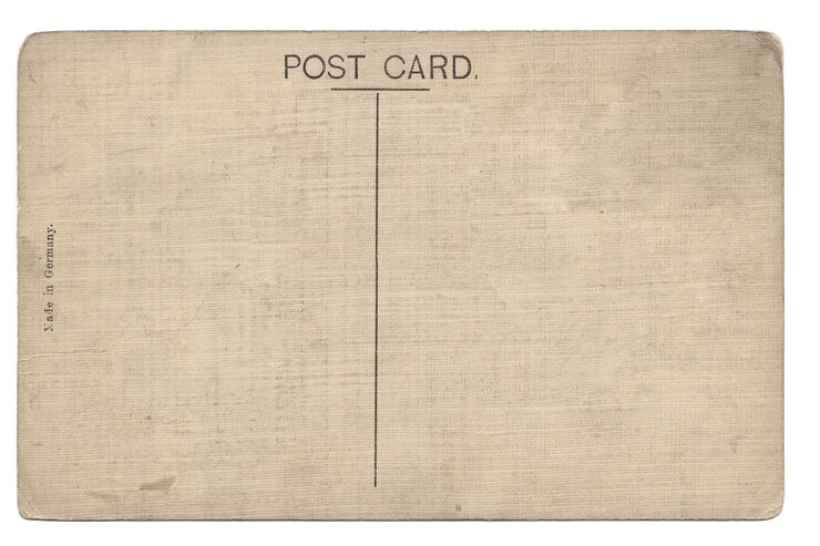 Zurück von der leeren Postkarte der Weinlese