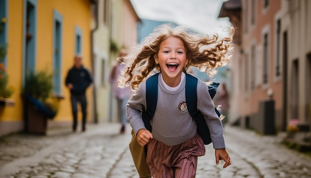 Zurück zur Schule, fröhliches und glückliches Bildungskonzept