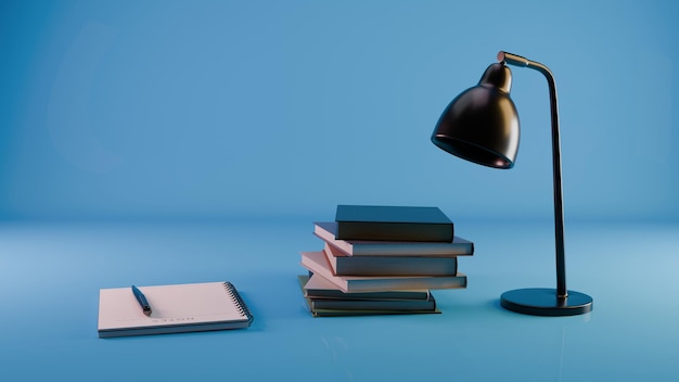 Zurück zur Schule Hintergrund Stapel Bücher und einen Stift