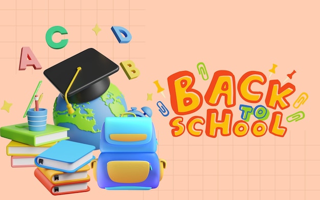 Zurück zur Schule-Illustration