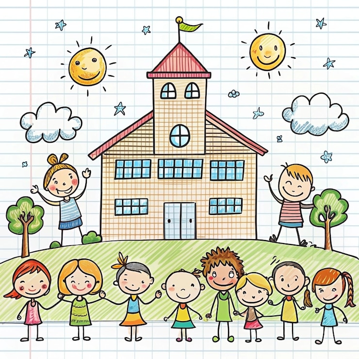 Foto zurück zur schule