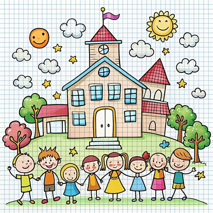 Foto zurück zur schule