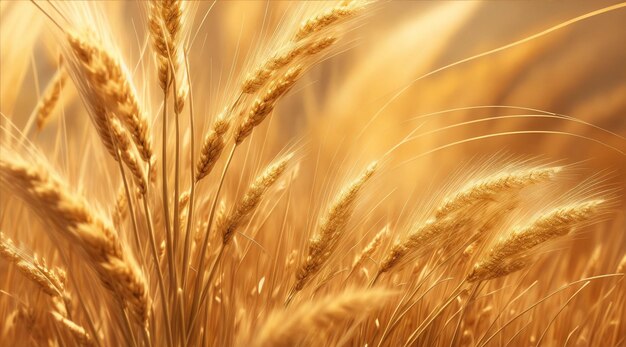 Zusammenarbeit von Wind und Weizen bei jedem Schwanken und Rascheln der goldenen Halme durch generative KI