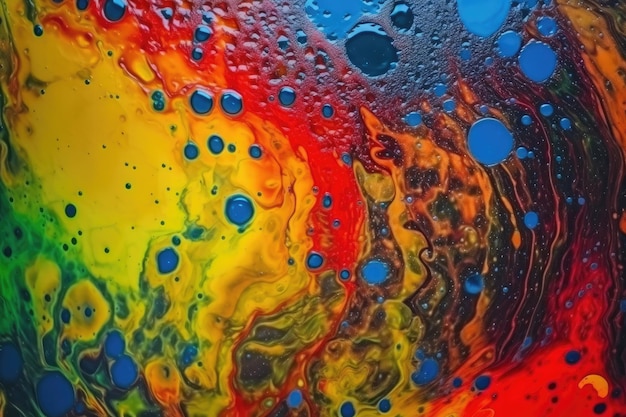 Zusammenfassung des bunten Hintergrundes der Ölfarbe