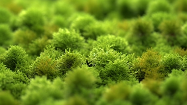 Zusammenfassung des grünen Waldmoos