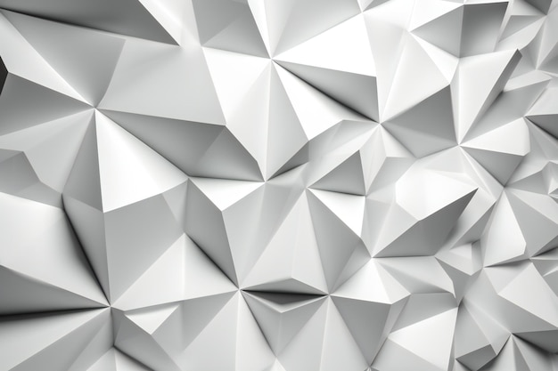 Zusammenfassung des weißen polygonalen Hintergrunds Futuristisches polygonales Design