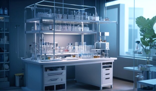 Zusammenfassung Medizinische Innen- und Laboranalyse mit Krankenhausausrüstung