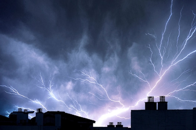 Foto zusammensetzung der wettereffekte