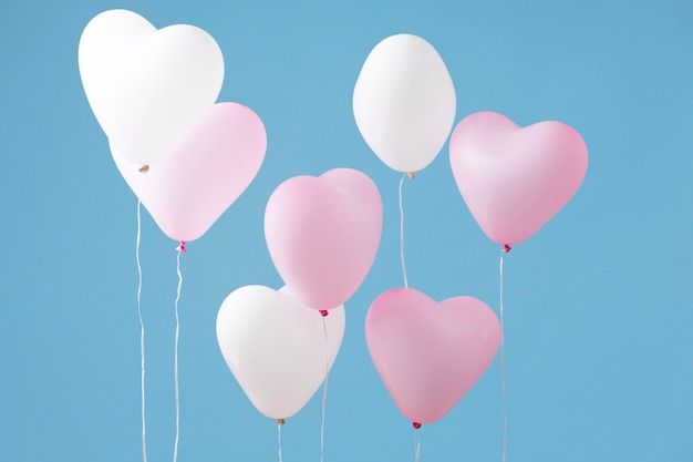 Foto zusammensetzung verschiedener festlicher ballons