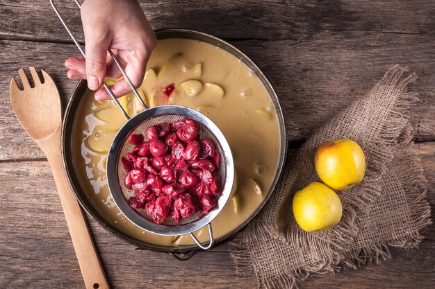 Zutaten für Apfelkuchen