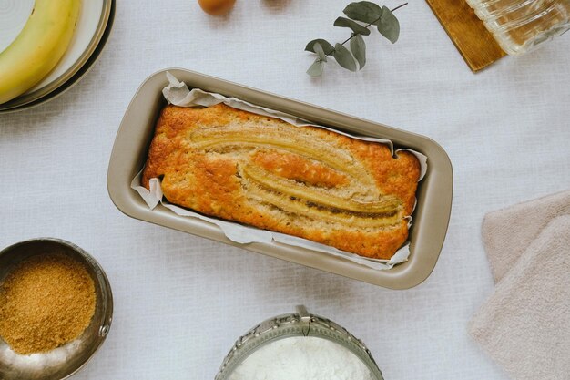 Zutaten für Bananenbrot