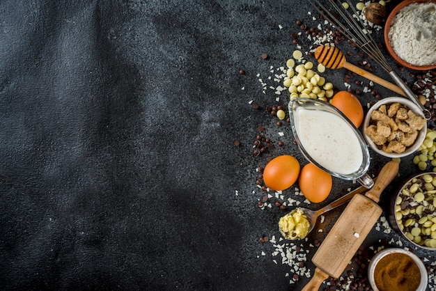 Zutaten für das festliche Backen im Herbstwinter