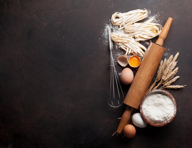 Zutaten für das Nudelkochen