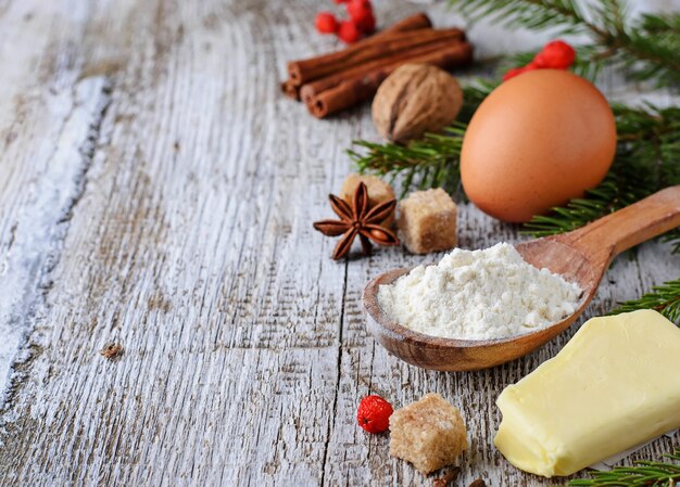 Zutaten für das Weihnachtsbacken