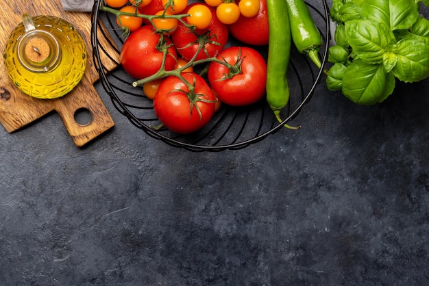 Zutaten zum Kochen der italienischen Küche