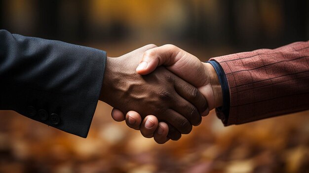 Zwei Geschäftsleute schütteln sich die Hand