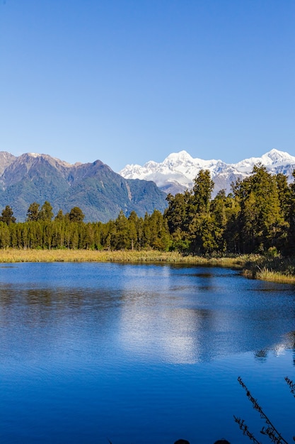 Zwei Gipfel der Südinsel Mount Cook und Mount Tasman Southern Alps New Zealand