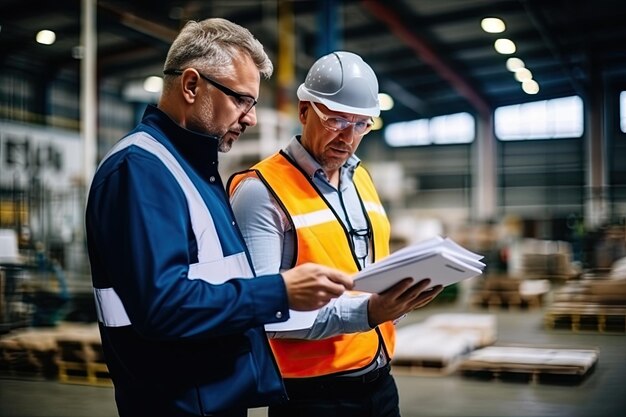 zwei Ingenieure bei der Arbeit