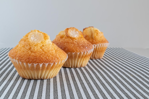 Zwei kleine Schokostückchen-Muffins