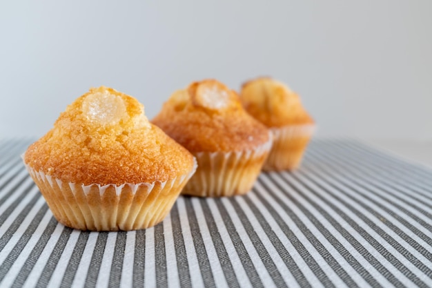 Zwei kleine Schokostückchen-Muffins