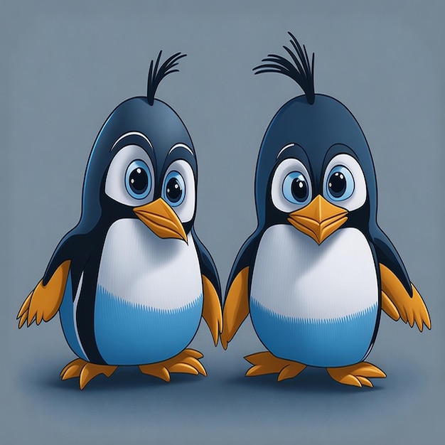 Zwei Pinguine, Zeichentrickfigur