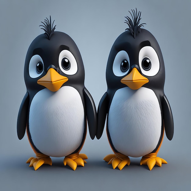 Zwei Pinguine, Zeichentrickfigur