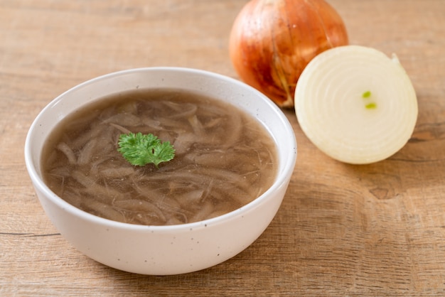 Zwiebelsuppe Schüssel