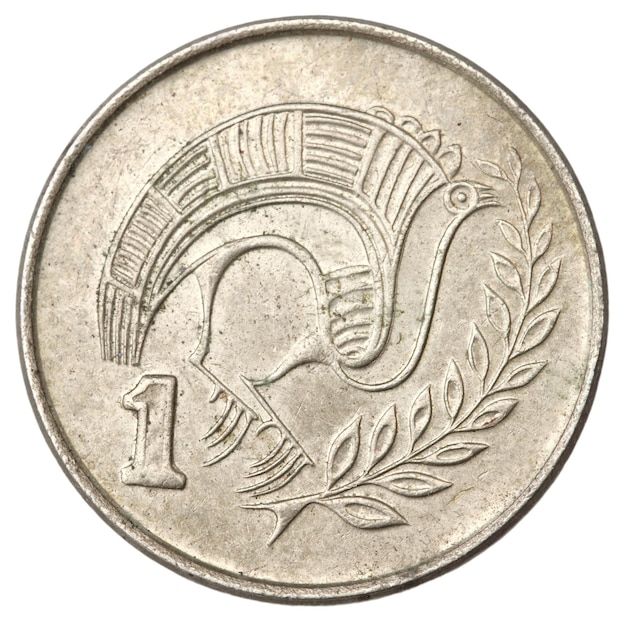 Zypern 1 Cent Münze von 1993 Nahaufnahme