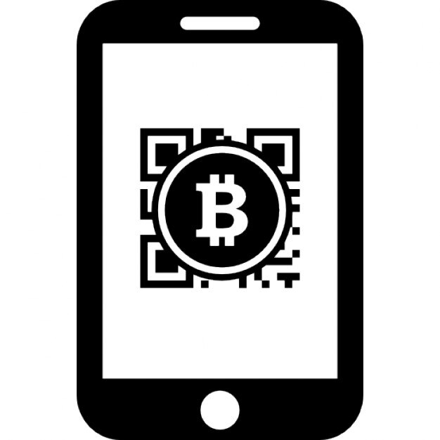 Bitcoin Qr Code On Mobile Phone Screen