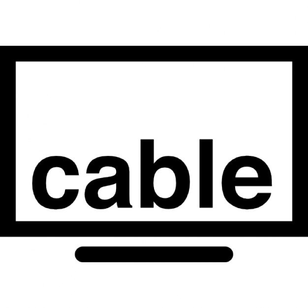 Cable Tv Sign With Monitor