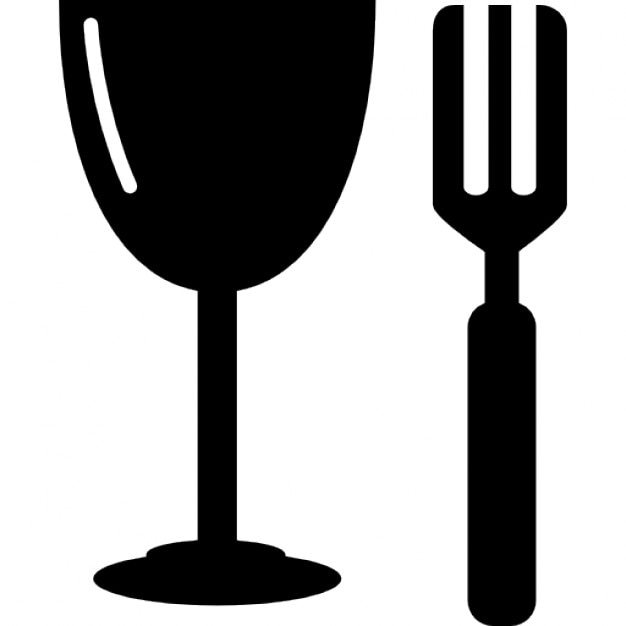 Glass and fork