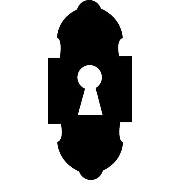 Keyhole design variant silhouette