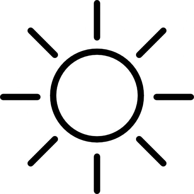 sun outline clip art