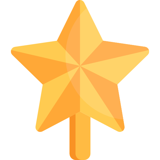 gold christmas star clip art