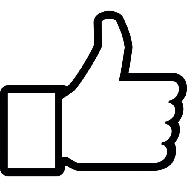 Thumb up to like on facebook