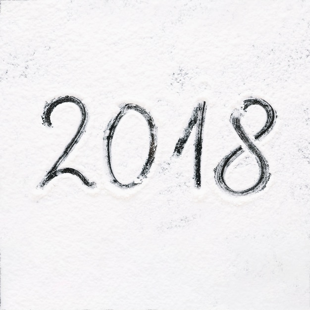 2018 drawn in snow
