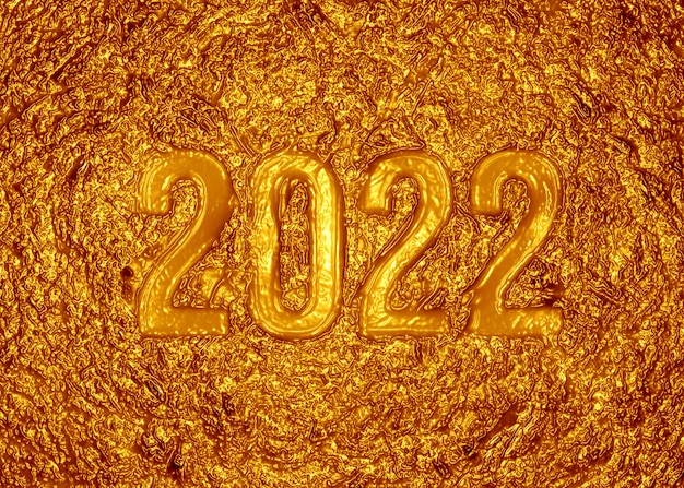 2022 gold liquid background bright