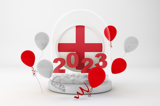 Foto gratuita globo inglese 2023