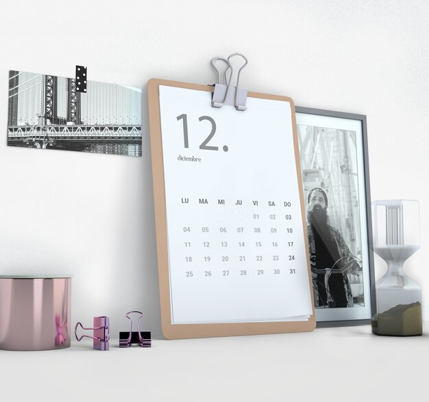 2023 monthly calendar still life