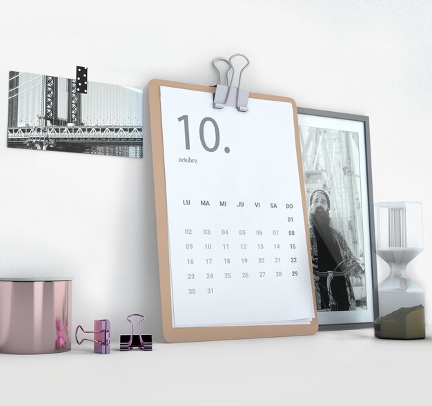 2023 monthly calendar still life