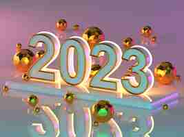 Free photo 2023 new year celebration